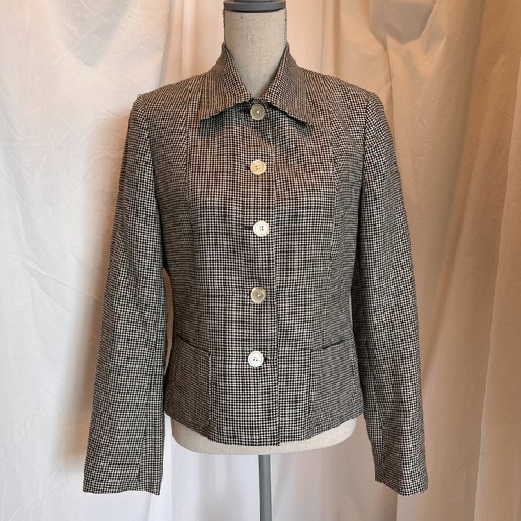 Lauren by Ralph Lauren houndstooth jacket - Picture 2 of 9